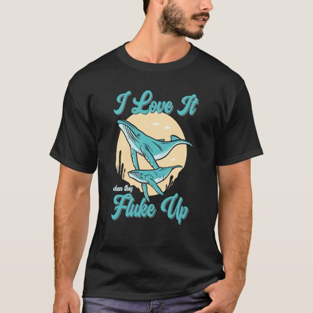 Fluke Up Whale Watcher T-Shirt (Front)