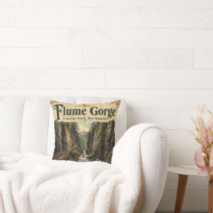 Flume Gorge Franconia Notch New Hampshire Throw Pillow