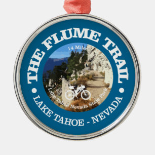 Flume Trail (MTB)C Metal Ornament