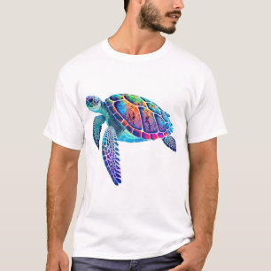 Fluo sea turtle T-Shirt