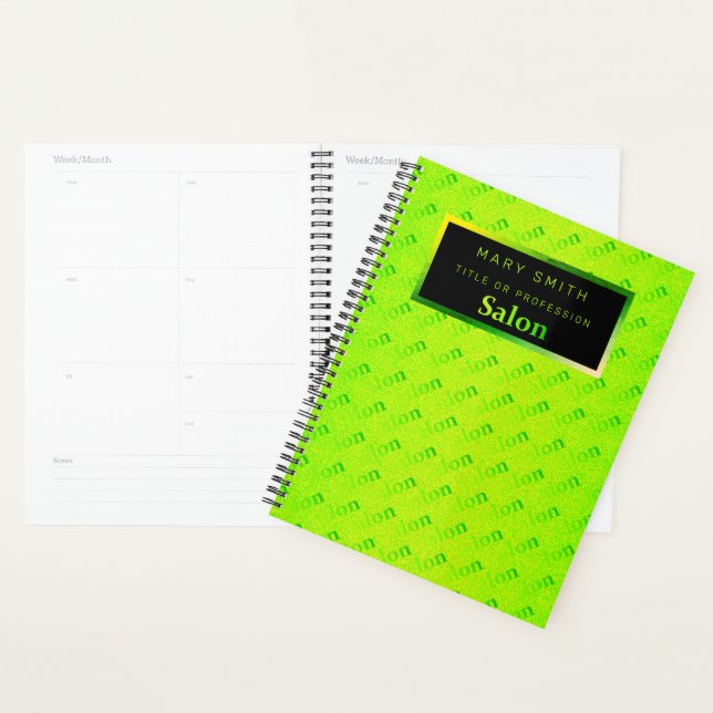 Fluorescent 2in1 Neon Elegant Business Card & Planner (Display)