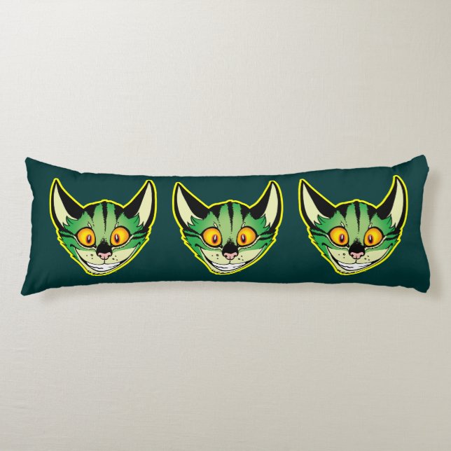 Fluorescent Cartoon Cat Body Pillow (Front)