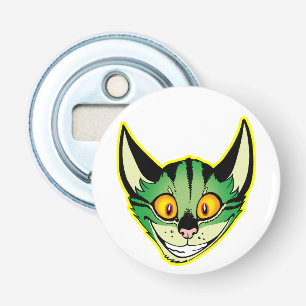 Fluorescent Cartoon Cat Button Bottle Opener