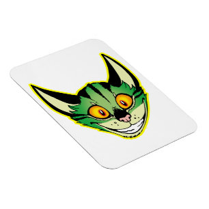 Fluorescent Cartoon Cat Flexible Magnet
