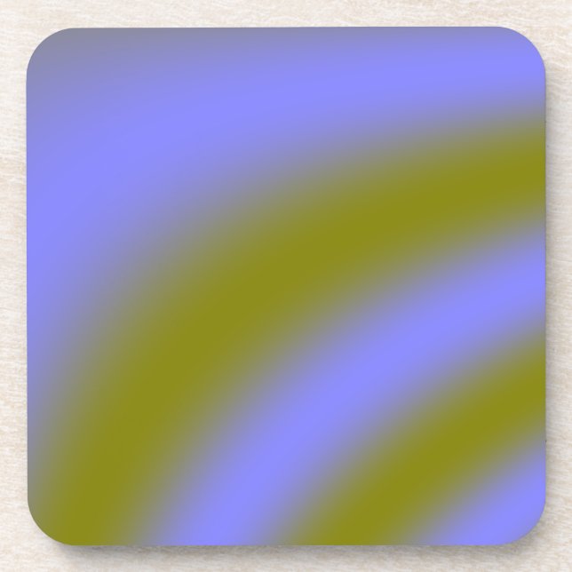 Fluorescent Clouds Cork Coaster (Front)