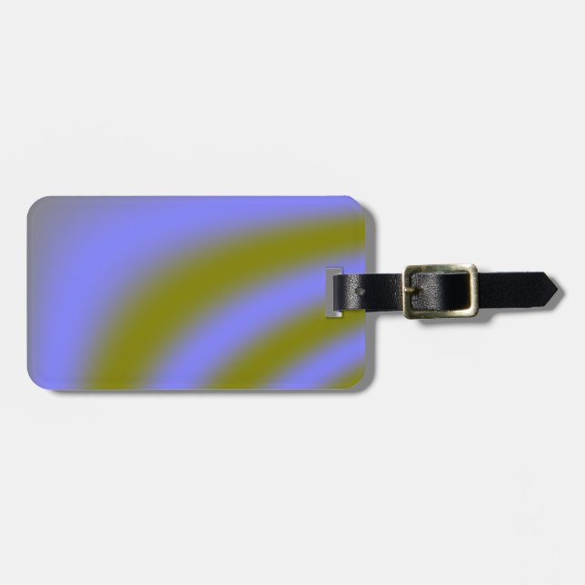 Fluorescent Clouds Custom Luggage Tag (Front Horizontal)