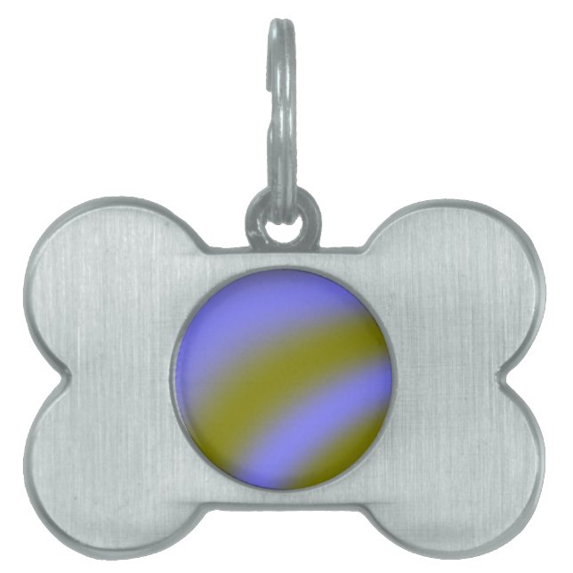 Fluorescent Clouds Pet Tag (Front)