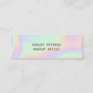 Fluorescent elegant  colors  mini business card