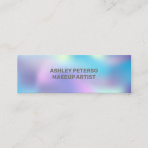 Fluorescent elegant  colours mini business  card