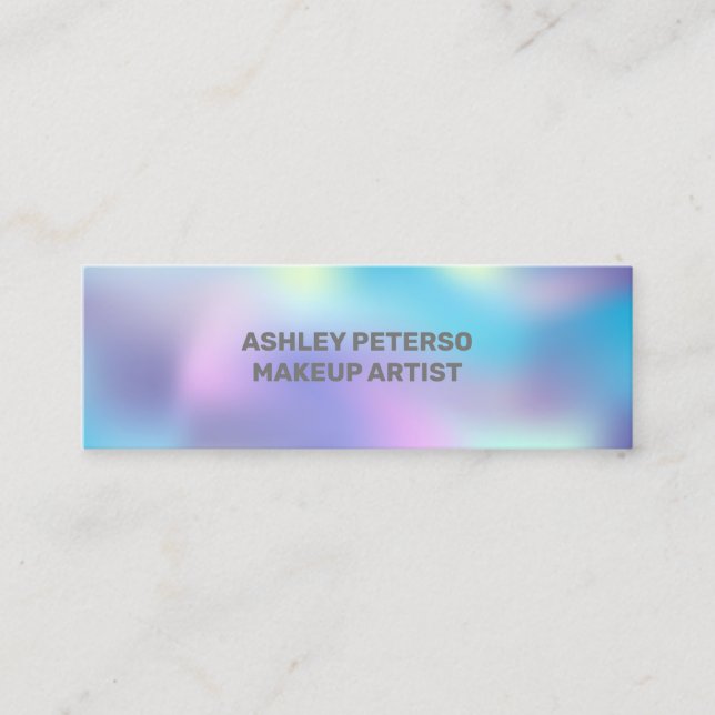 Fluorescent elegant  colours mini business  mini business card (Front)