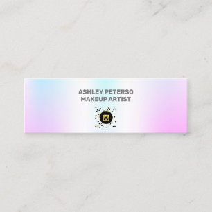 Fluorescent elegant Holographic Mini Business Card