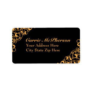 Fluorescent Flourish Unique Address Labels