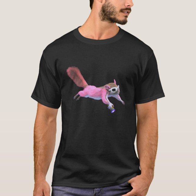 Fluorescent Flying Squirrel T-Shirt (Front)