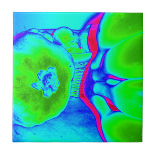 fluorescent fruit green tile