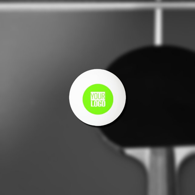 fluorescent green - add your  logo  ping pong ball (Creator Uploaded)
