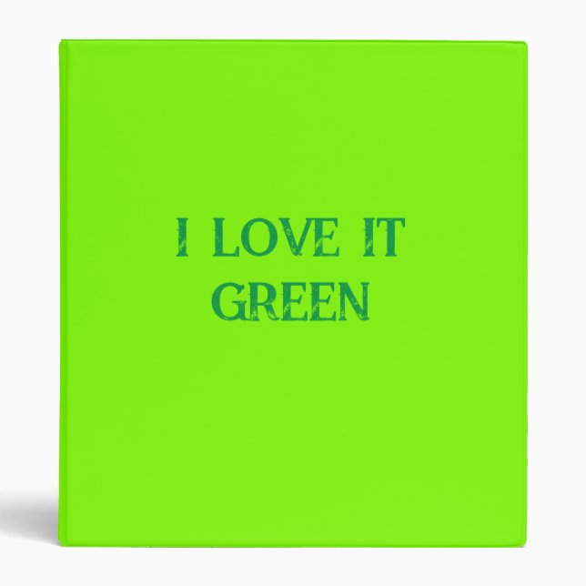 fluorescent green binder (Front)
