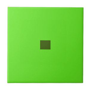 Fluorescent Green Ceramic Tile