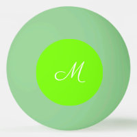 fluorescent green  -  monogrammed