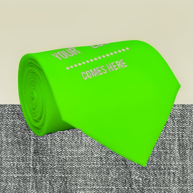 fluorescent green  solid colour - add logo tie (Creator Uploaded)