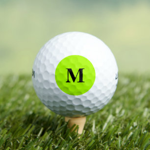 Fluorescent Green Solid Colour Golf Balls