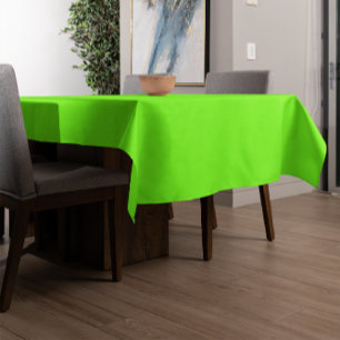 fluorescent green solid colour tablecloth