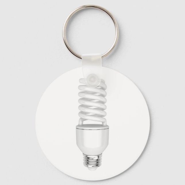 Fluorescent light bulb keychain (Front)