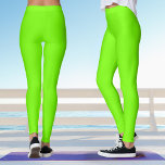 Fluorescent Neon Lime Green Yoga Leggings<br><div class="desc">These fluorescent yoga leggings feature a neon lime green colour,  perfect for celebrating St Patrick's Day.</div>