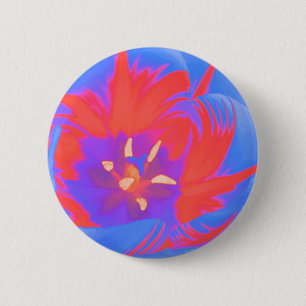 Fluorescent Tulip Button