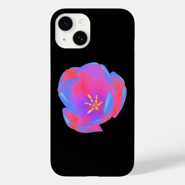 Fluorescent Tulip Case-Mate iPhone Case (Back)
