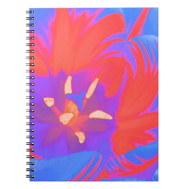 Fluorescent Tulip Notebook (Front)