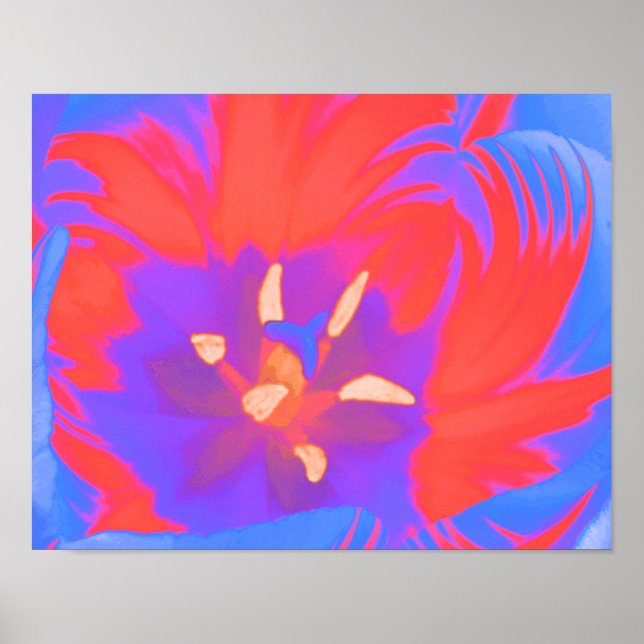 Fluorescent Tulip Poster (Front)