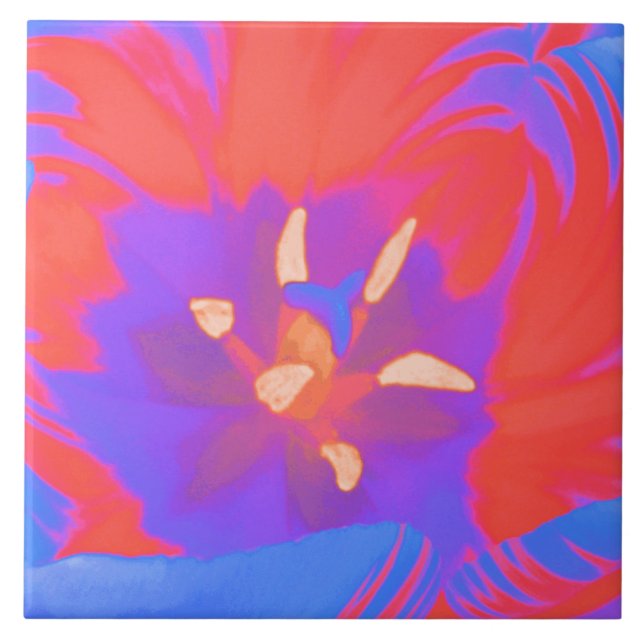 Fluorescent Tulip Tile (Front)