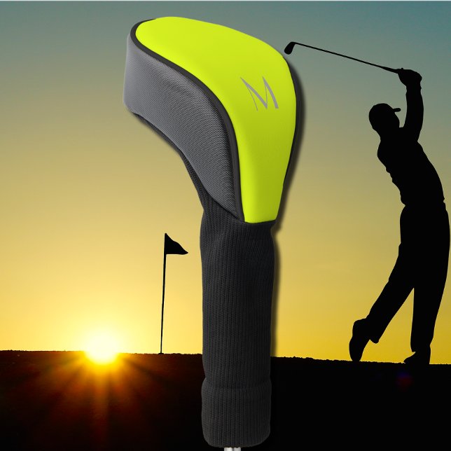 fluorescent yellow - add monogram golf head cover (Creator Uploaded)