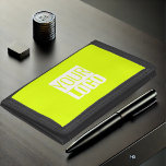 Fluorescent  yellow - add your  logo  Trifold Wallet<br><div class="desc">The Fluorescent Yellow Trifold Wallet combines functionality with eye-catching style. Made for those who value organization and individuality, this wallet lets you add your own logo for a personalized, professional, or promotional touch. Its bold fluorescent yellow colour ensures it stands out in your pocket or bag, while the durable design...</div>