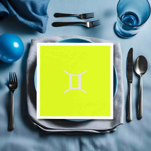 fluorescent yellow -Gemini Napkin