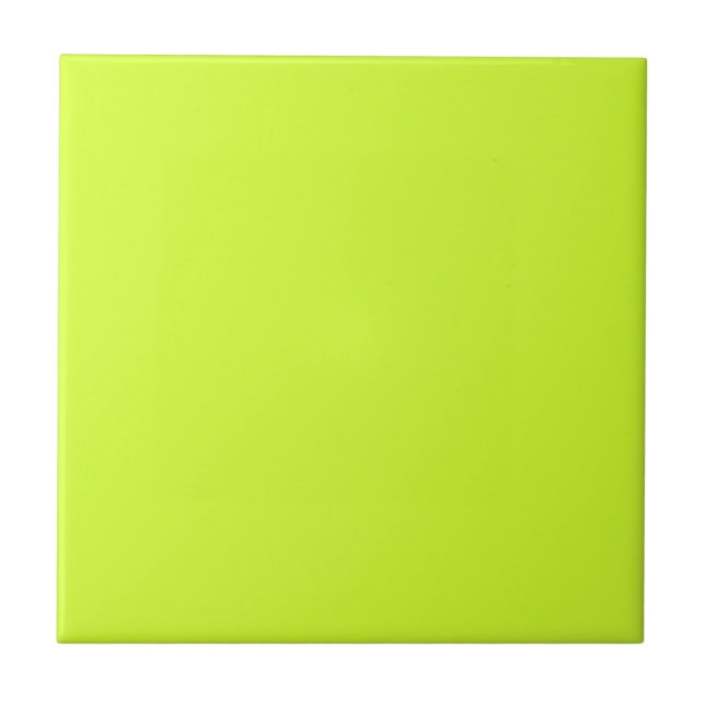 Fluorescent Yellow Tile (Front)
