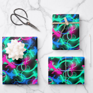Fluoric Margouillas Wrapping Paper Sheet