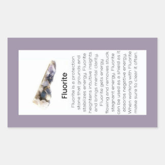 Fluorite Crystal Meaning Jewellery Gemstone Packag Sticker