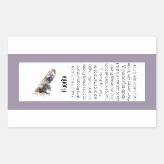 Fluorite Crystal Meaning Jewellery Gemstone Packag Sticker
