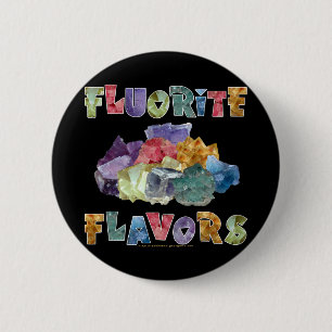 Fluorite Flavours 2 Inch Round Button