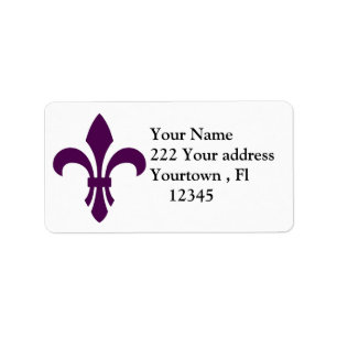 Flur-de-lis  Address Label