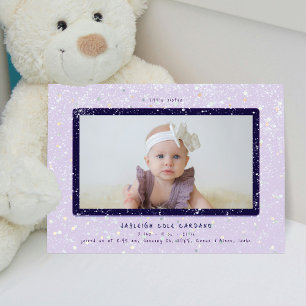 Flurry bébé   Faire-part de naissance horizontal