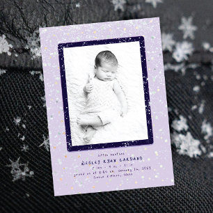 Flurry bébé   Faire-part de naissance verticale