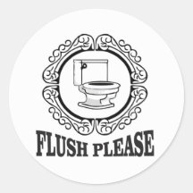 flush please sign round