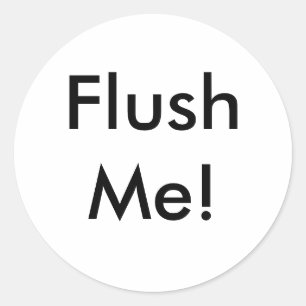 FlushMe! Classic Round Sticker