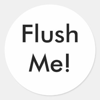 FlushMe! Classic Round Sticker