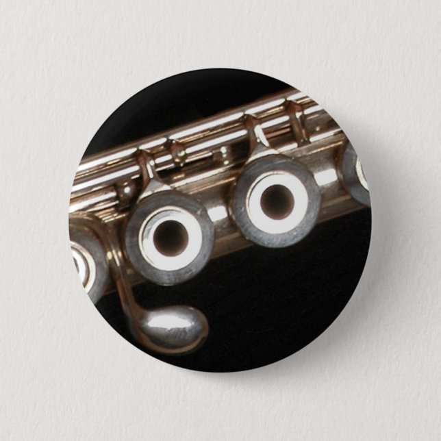 Flute 2 Inch Round Button (Front)