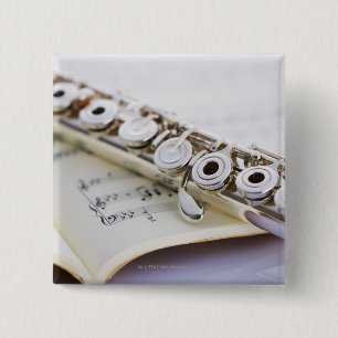 Flute 2 inch square button