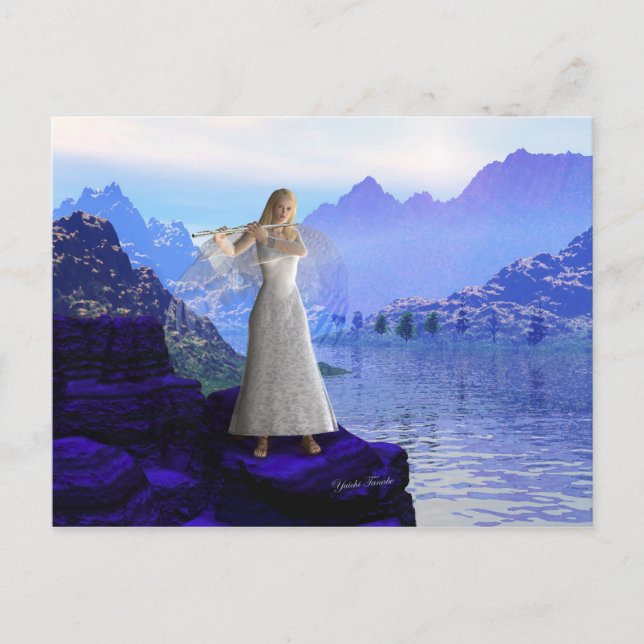 Flute Angel 2 Postcard (Front)