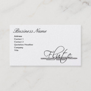 Flute Business Card